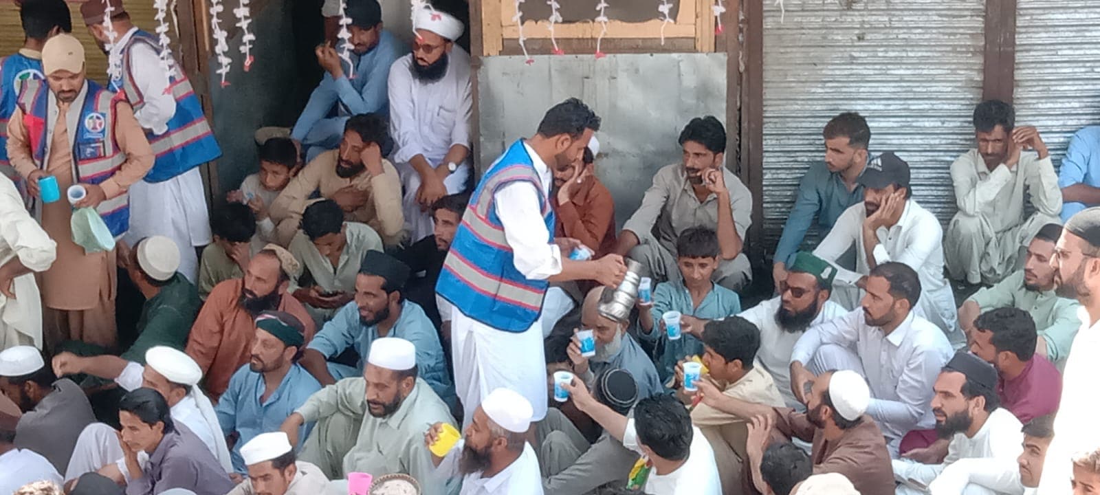 The Foundation's sabeel served hundreds of participants through the day.