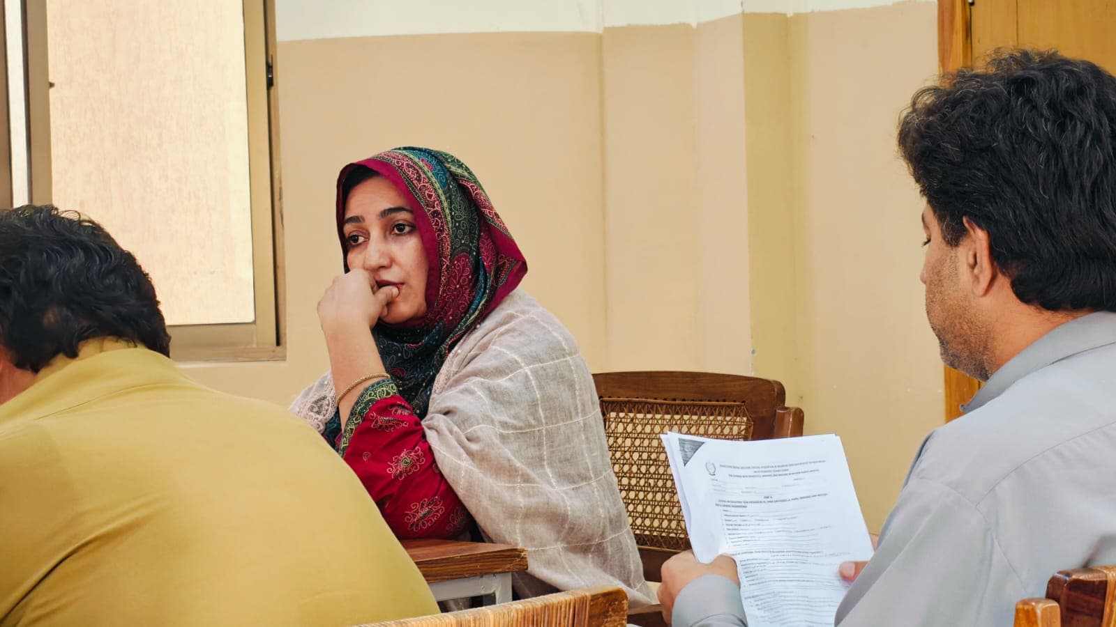 OWF leadership meeting the District Mansehra Social Welfare Department to plan upcoming projects.